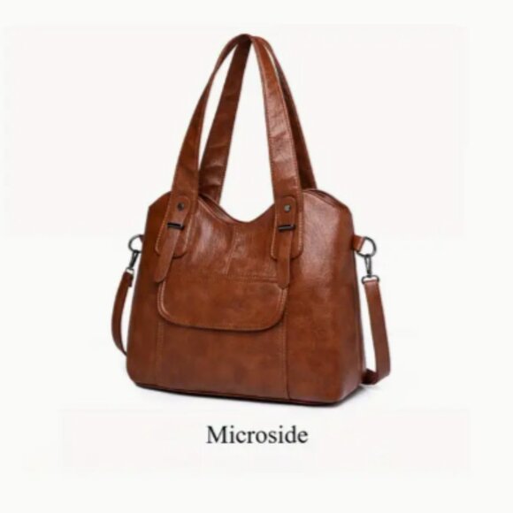 Khaki Large Capacity Crossbody Shoulder Bag NEW - Picture 8 of 10